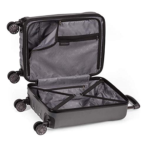 SWISSGEAR 7330 Hardside Spinner Luggage, Carry-On - Dark Grey
