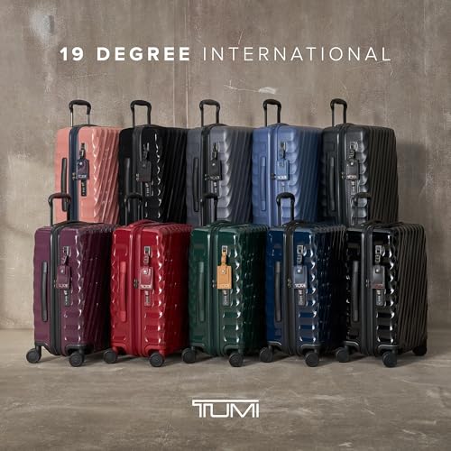 TUMI - 19 Degree Expandable Carry-On - 4-Wheeled Hard Shell Suitcase - 21.8" X 14.0" X 9.0" - Matte Black Texture
