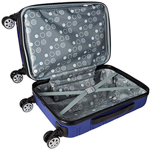 Rockland Melbourne Hardside Expandable Spinner Wheel Luggage, Carry-On 20", Blue