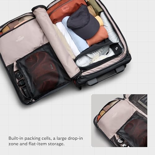 Bellroy Lite Carry-On (38L lightweight luggage, with built-in packing cubes and a compressible shell) - Ash