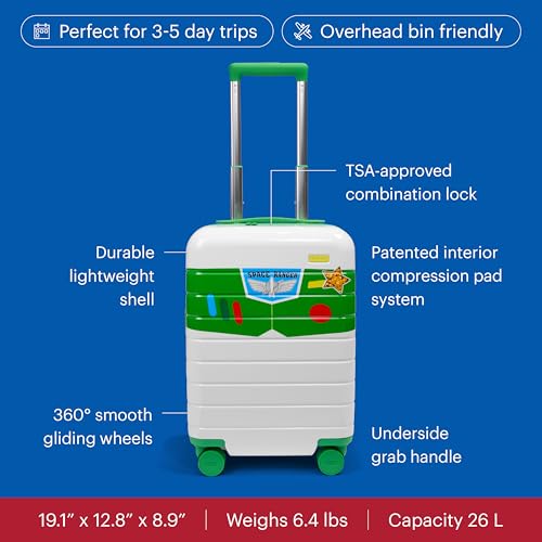 Away Toy Story 5 Kids Carry-On Luggage, 19-inch Lightweight Suitcase