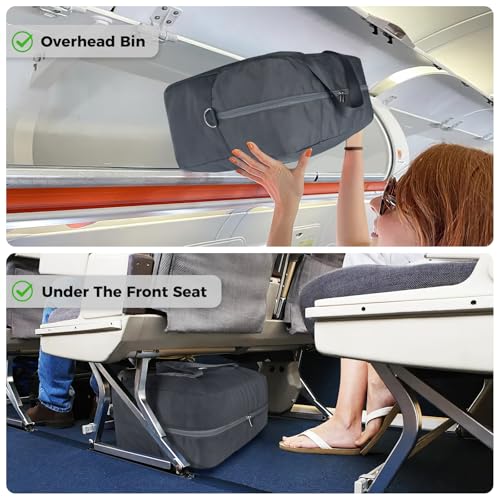 For Frontier Airlines Personal Item Bag 18x14x8 Underseat Travel Duffel Bag Carry on Luggage for Women and Men 30L (With Shoulder Strap)