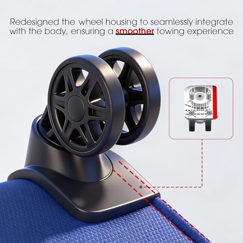 LIGHTGO 20" Carry-On Ultra-Light Softside, TSA Lock, Spinner Wheels