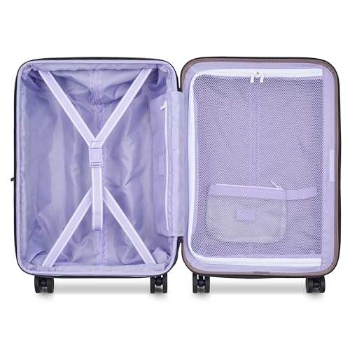florence by mills Catch Flights Hardside Expandable Luggage with Spinner Wheels, Chestnut, Carry-On 20 Inch