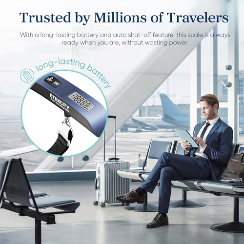 Etekcity Luggage Scale, Digital Suitcase Weight Scale for Travel, 110 lb