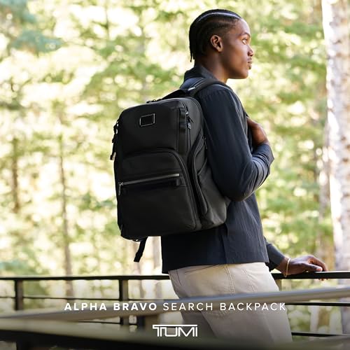 TUMI - Alpha Bravo Search Backpack - Laptop Backpack for Men & Women - Backpack for Work & Travel - 17.0" X 14.0" X 8.3" - Black