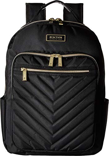 Kenneth Cole REACTION Women's Chelsea Chevron 15" Laptop and Tablet Backpack, Black