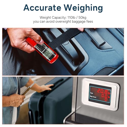 travel inspira Battery-Free Luggage Scale 110lb/50kg Digital Portable