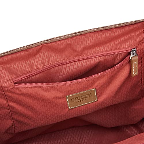DELSEY PARIS Chatelet Air 2.0 Tote Bag, Soft Travel Tote, Recycled Fabric, Vegan Leather Trim, Trolley Compatible, Angora
