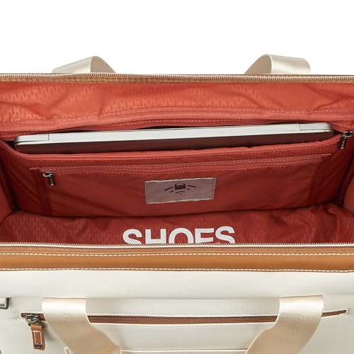 DELSEY PARIS Chatelet Air 2.0 Carry-On Weekender Duffle Bag, Laptop Compartment 13 Inch, RFID Pocket, Shoe Pocket, Recycled Fabric, Angora