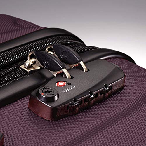 Samsonite Omni PC Hardside Expandable Luggage with Spinner Wheels, Purple, Carry-On 20-Inch