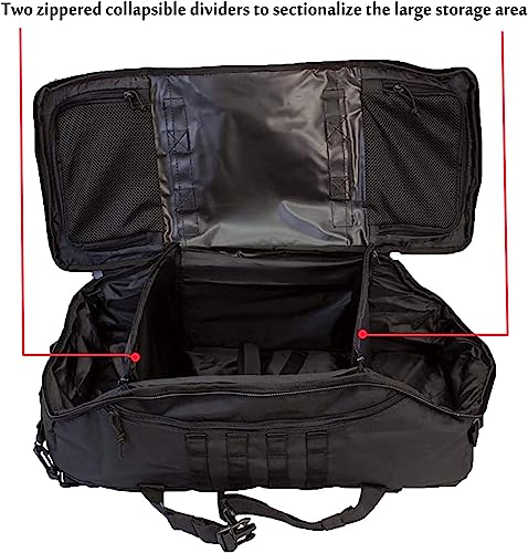 3 In 1 Tactical 45L Military Backpack Travel Duffle Bag for Weekender Gym Workout Deployment