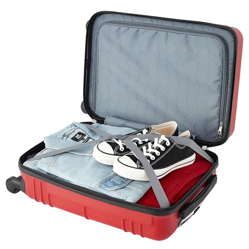 Travelers Club 22" Richmond Spinner Carry-On Luggage, Red