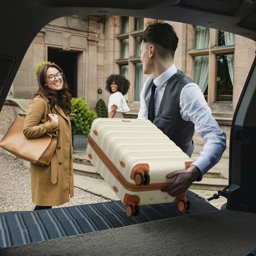 MIUSSE MAX Luggage Sets 3 Piece, 20 Inch Hardshell Carry On Luggage 22x14x9 Airline Approved, Suitcase with TSA Locks & YKK Zippers, Carry On Suitcase with Wheels for Men & Women Travel