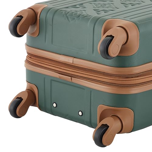 Wrangler 22" and 18" Heartland 2-Piece Carry-On Luggage Set, Satin Moss
