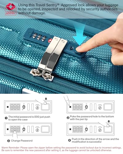 Hanke Top Opening Carry-On - Expandable 16 Inch Airline Approved Spinner