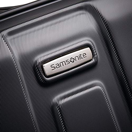 Samsonite Centric Hardside Expandable Luggage with Spinner Wheels, Black, Carry-On 20-Inch