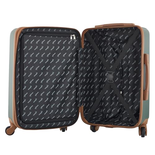 Wrangler 22" and 18" Heartland 2-Piece Carry-On Luggage Set, Satin Moss