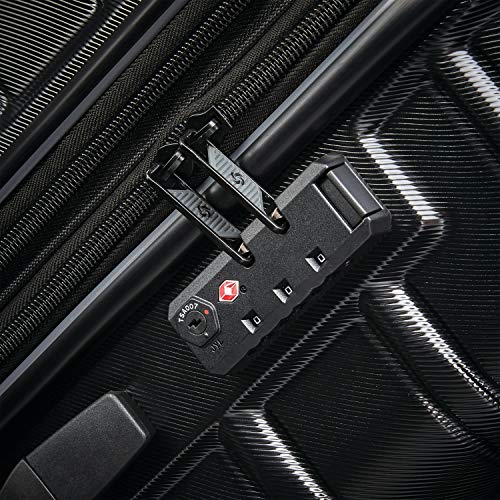 Samsonite Omni 2 Domestic Carry-On Luggage - 22x14x9 Airline-Approved - Features Expandable Polycarbonate Shell, 360° Wheels, TSA Lock - Amazon Exclusive -Midnight Black