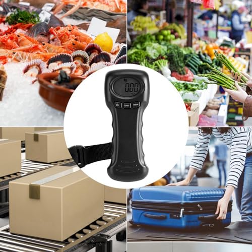 Cunyuer Luggage Scale, 50kg/110lb Suitcase Scale with LCD Digital Display for Travel, Packages