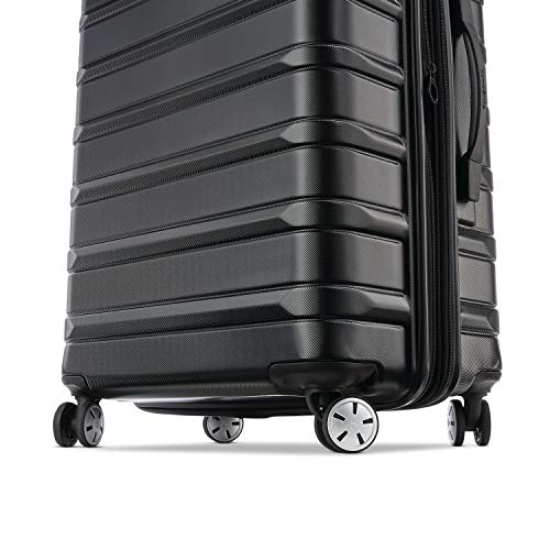Samsonite Omni 2 Domestic Carry-On Luggage - 22x14x9 Airline-Approved - Features Expandable Polycarbonate Shell, 360° Wheels, TSA Lock - Amazon Exclusive -Midnight Black