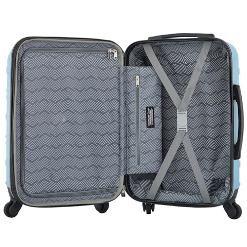 Travelers Club Phoenix Luggage, Blue Moon, 22-Inch Carry-On