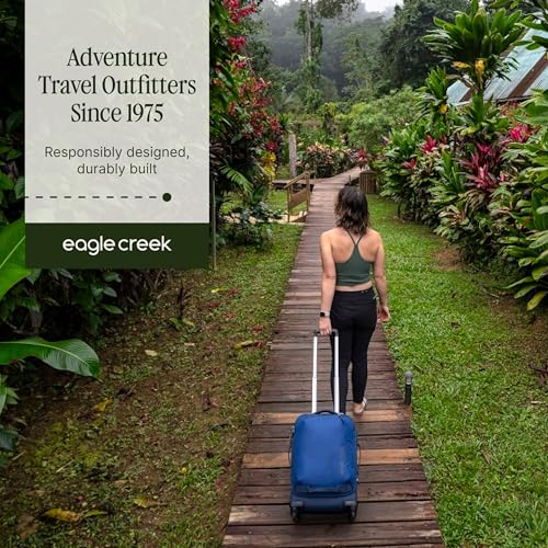 Eagle Creek Expanse 2-Wheel International Carry On Luggage - Efficient Packing Capacity for Strict Baggage Requirements - Heavy Duty Wheels - Telescoping Handle - Gold - 21.5