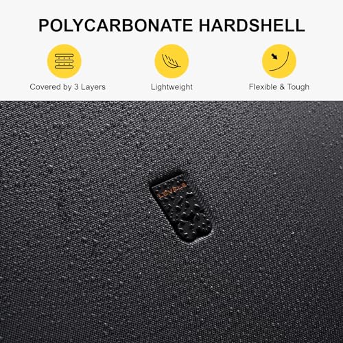 LEVEL8 Rolling Carry on Luggage Airline Approved, Carry-on Suitcases with Wheels, Lightweight Luminous Textured Luggage for Men Women, Tsa Lock, 20 Inch, Dark Grey
