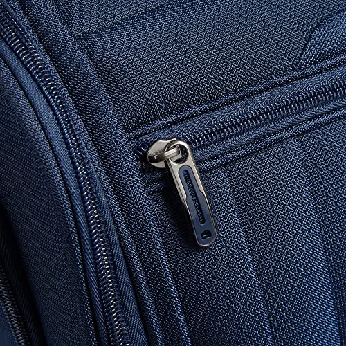 DELSEY PARIS Helium DLX Softside Luggage Under-Seater with 2 Wheels, Navy Blue, Carry on 16 Inch