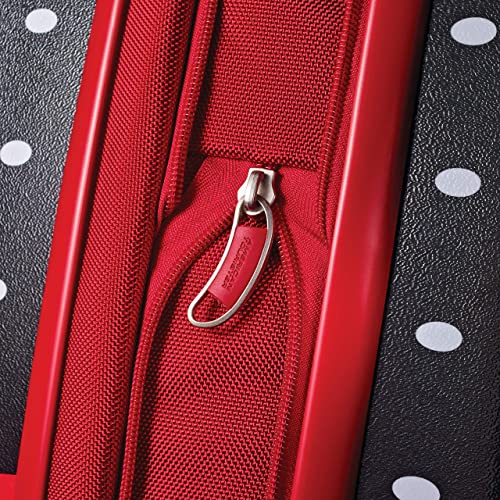 American Tourister Disney Hardside Luggage With Spinner Wheels, Minnie Mouse Red Bow, Carry-On 21-Inch