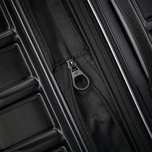 Samsonite Omni 2 Domestic Carry-On Luggage - 22x14x9 Airline-Approved - Features Expandable Polycarbonate Shell, 360° Wheels, TSA Lock - Amazon Exclusive -Midnight Black