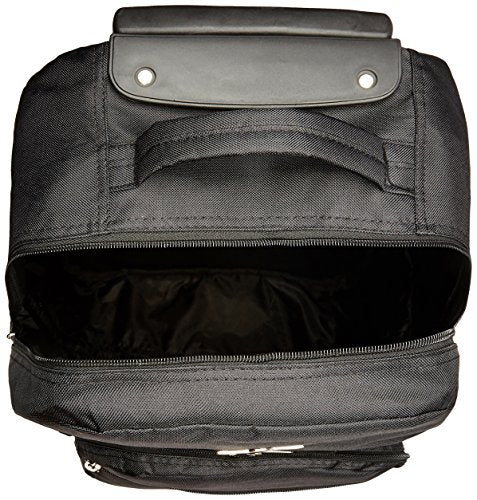Rockland Double Handle 17" Rolling Backpack, Black