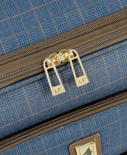 London Fog Brentwood IV 15" 4-Wheel Under the Seat Bag, Midnight Blue