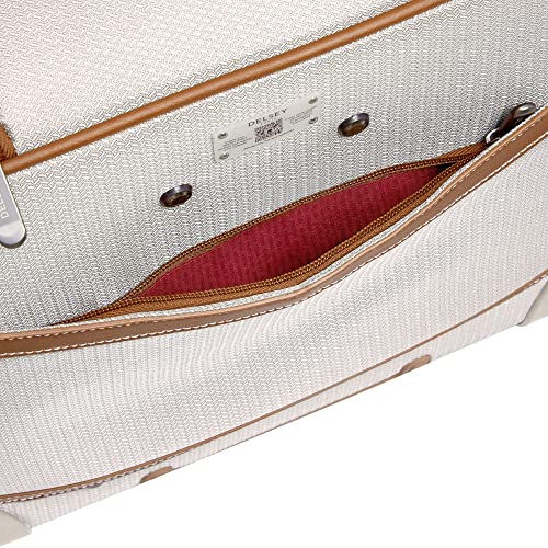 DELSEY PARIS Chatelet 2.0 Softside Luggage Under-Seater with 2 Wheels, Angora, Carry on 16 Inch