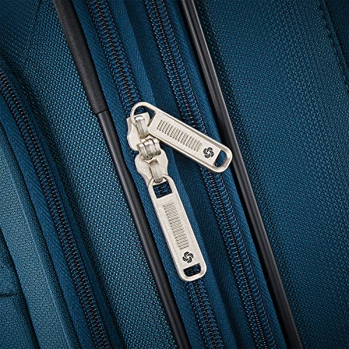 Samsonite Ascella X Softside Expandable Luggage with Spinners, Teal, 2PC SET (Carry-on/Medium)
